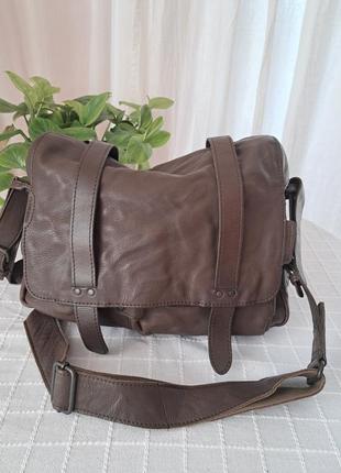 Вінтажна сумка шкіряна