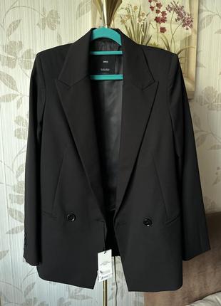 Новый черный пиджак mango размер с1 фото