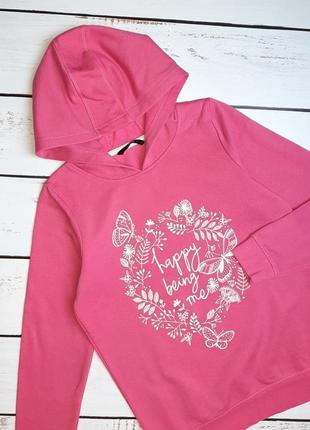 1+1=3 стильне рожеве худі светр george на флісі, розмір 42 — 442 фото