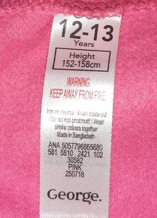 1+1=3 стильне рожеве худі светр george на флісі, розмір 42 — 449 фото