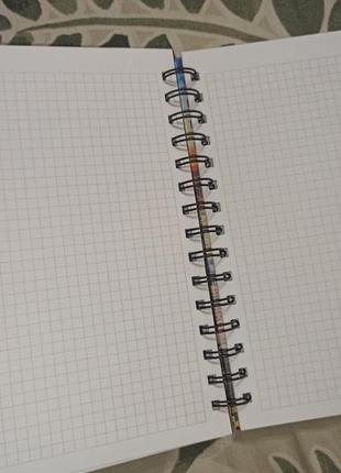 Классный эстетический толстый блокнот на спирали дубаи в клетку