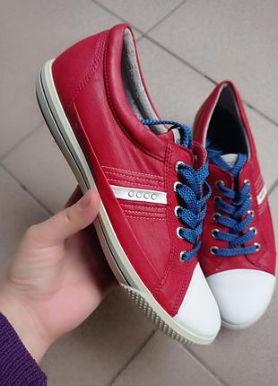 Кожаные кроссовки ecco