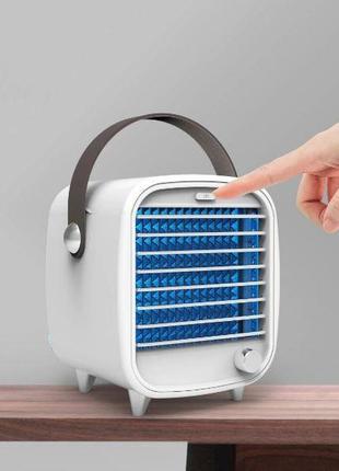 Портативний вентилятор охолоджувач повітря з перемикачем швидкості happy home3 фото