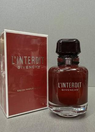 Духи для женщин givenchy l'interdit rouge (живанки линтердит прядь) 80 мл