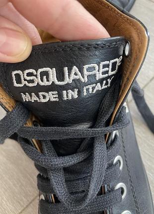 Кеды кожаные dsquared