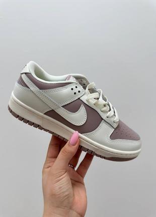 Кроссовки nike sb dunk low white pink