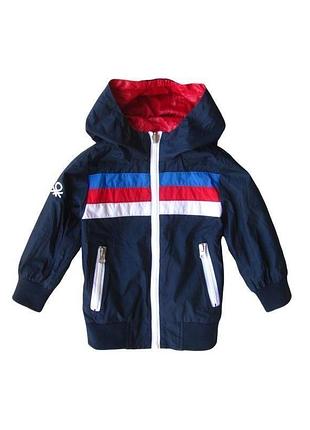 Двостороння куртка бомбер із капюшоном united colors of benetton