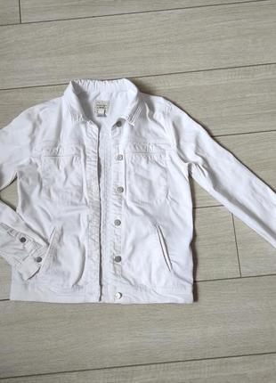 Джинсовый пиджак, джинсовая куртка белая oversize, рубашка джинс, джинсовка фирменная, актуальная модель оверсайз, оригинал.