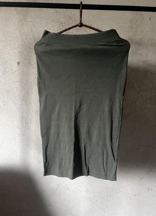 Юбка в рубчик