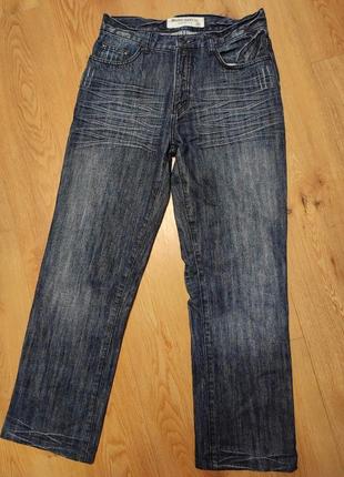 Джинси чоловічі сині широкі regular fit baleno jeans co man, розмір m