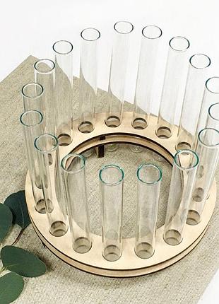 Ваза с колбами (колбы в комп) 17шт