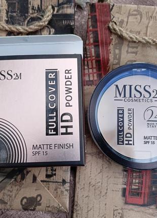 Матуюча компактна пудра з spf 15 miss2m 01, 11 г