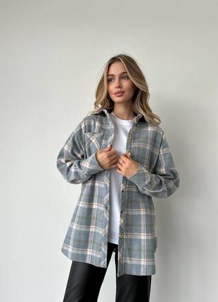 Тепла картата сорочка модель 286 6