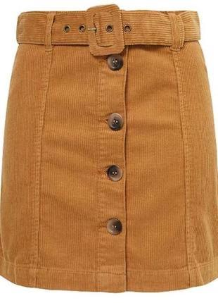 Вельветовая юбка на пуговицах 💝