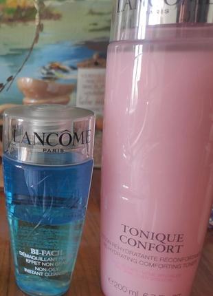 Засіб для зняття макіяжу lancome bi-facil, tonique confort, rose sugar scrub