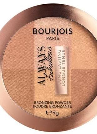 Компактная пудра-бронзер для лица bourjois always fabulous вronzer, 01 medium clair, 9 г1 фото