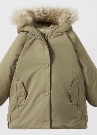 Zara зимова парка подовжена куртка