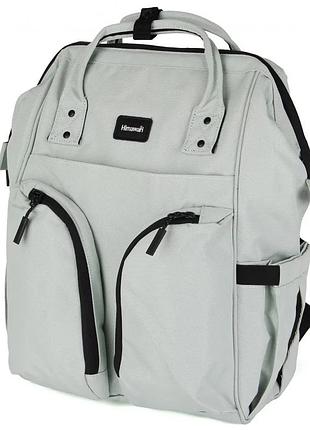 Рюкзак сумка міська himawari 1208 grey/green