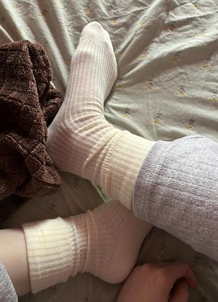 Носки гольфы в рубчик угги подколенники cozy