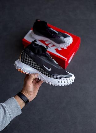 Nike acg mountain fly gore tex black white, кросівки чоловічі найк асг гор текс, кроссовки мужские найк, кросівки найк демісезонні