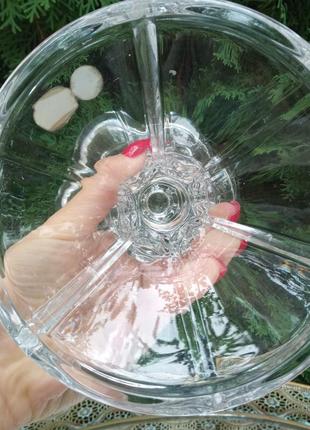 Подсвечник хрустальный, винтажный , очень тяжёлый! состояние идеальное! стоит...