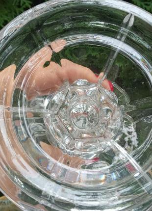 Подсвечник хрустальный, винтажный , очень тяжёлый! состояние идеальное! стоит...