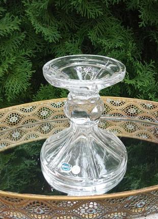 Подсвечник хрустальный, винтажный , очень тяжёлый! состояние идеальное! стоит...