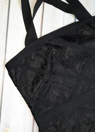 💥1+1=3 шикарна чорна моделююча бандажна сукня плаття міді lipsy, розмір 42 - 447 фото
