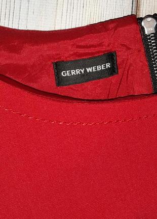 💥1+1=3 красное строгое платье футляр по колено gerry weber, размер 46 - 487 фото