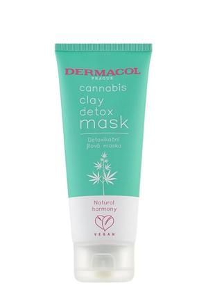 Детокс маска з конопляною олією dermacol cannabis
