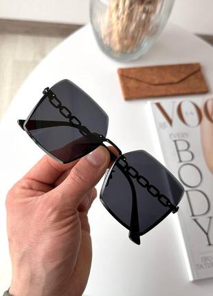 Сонцезахисні окуляри квадрати сталева оправа6 фото