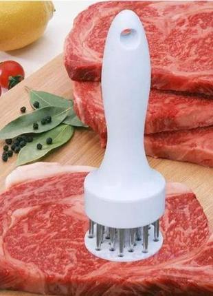 Тендерайзер для отбивания мяса рыхлитель мяса happy home i3822 фото