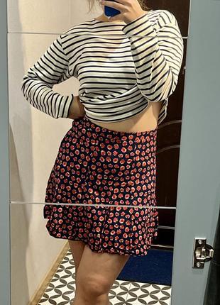 Юбка в цветы