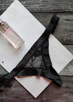 👙💣 трусики атласні з мереживом