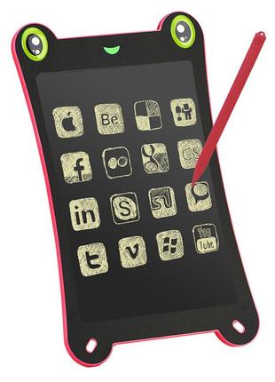 Lcd планшет для записей powerplant 8.5" в форме лягушки, розовый