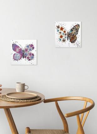 Набор-мини для вышивки бисером "тигровые крылья" am-239 15х15 см