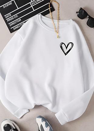 Женский свитшот свободного кроя "self"