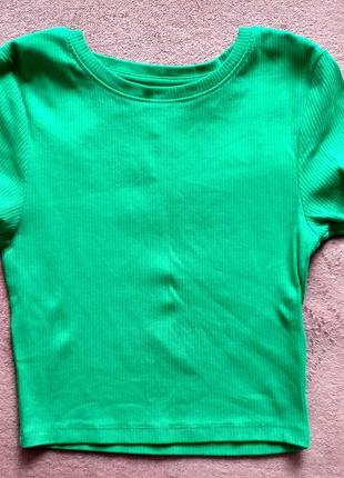 Футболка топ вкорочена в рубчик  fb sisters