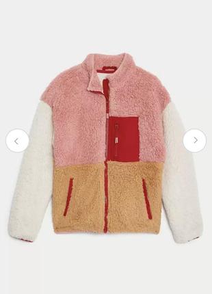 Демісезонна плюшева куртка шерпа для дівчинки 140 см