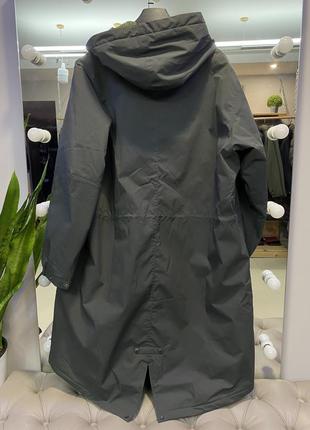 Пальто uniqlo+ engineered garments оливкове стьобане із серії heattech2 фото