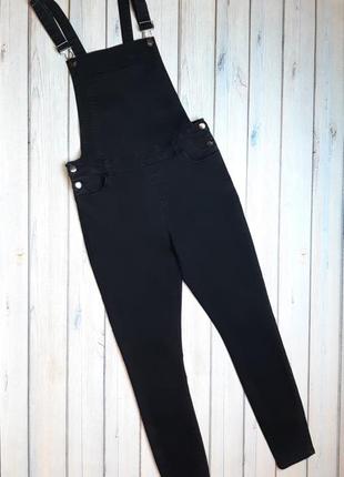 💥1+1=3 фирменный серо-черный джинсовый комбинезон джинсы denim co, размер 46 - 482 фото