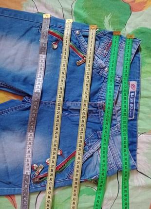 Bagrbo classic fashion стильные шорты-бриджы джинсовые  унисекс шикарные размер 26.4 фото