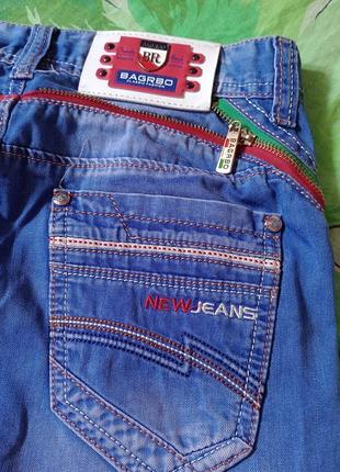 Bagrbo classic fashion стильные шорты-бриджы джинсовые  унисекс шикарные размер 26.8 фото