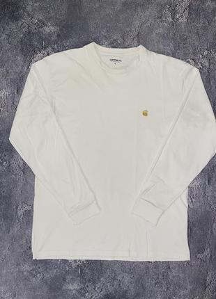 Хлопковый стильный лонгслив кархарт carhartt, размер l-xl, оригинал