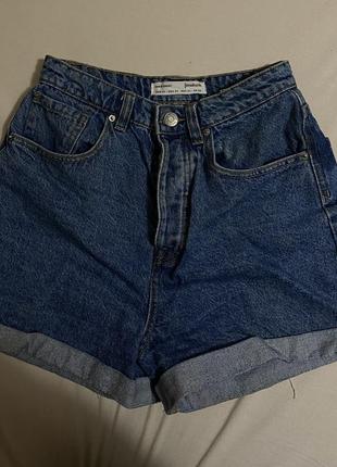 Джинсовые шорты stradivarius size 341 фото