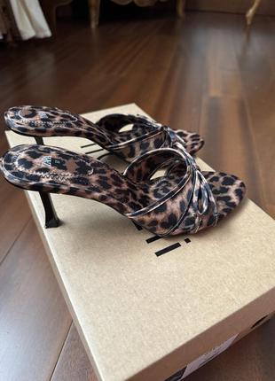 Шлепанцы леопардовые zara р.37