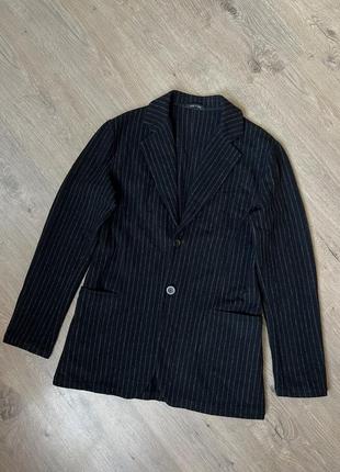 Emporio armani вовняний безпідкладочний піджак блейзер