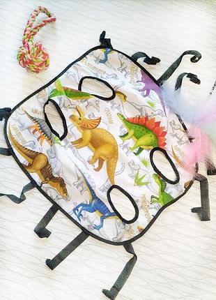 Післяопераційна попона №3 динозаври  46 см\52 см