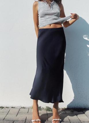 Zara юбка ❣️ шовк