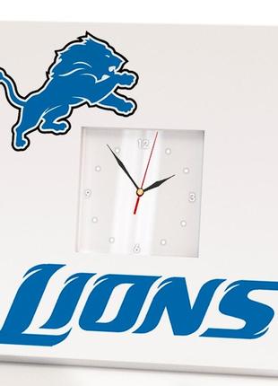 Часы "detroit lions" американский футбол nfl команды, для фанатов нфл, подарок для спальни, спорт кл